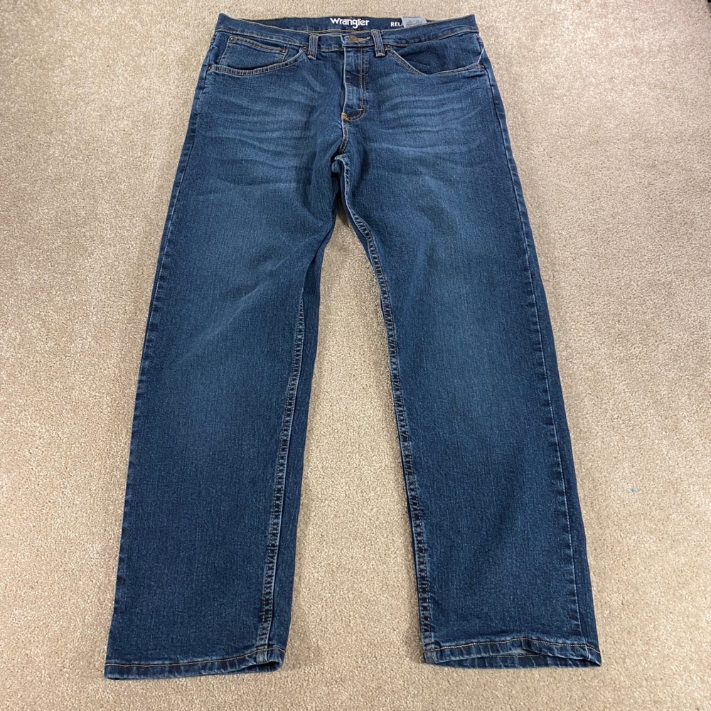 Wrangler Relaxed Fit Jeans Mens 31x30 Blue‎ Straight Leg Western Cowboy